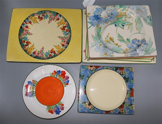 Clarice Cliff Biarritz plates